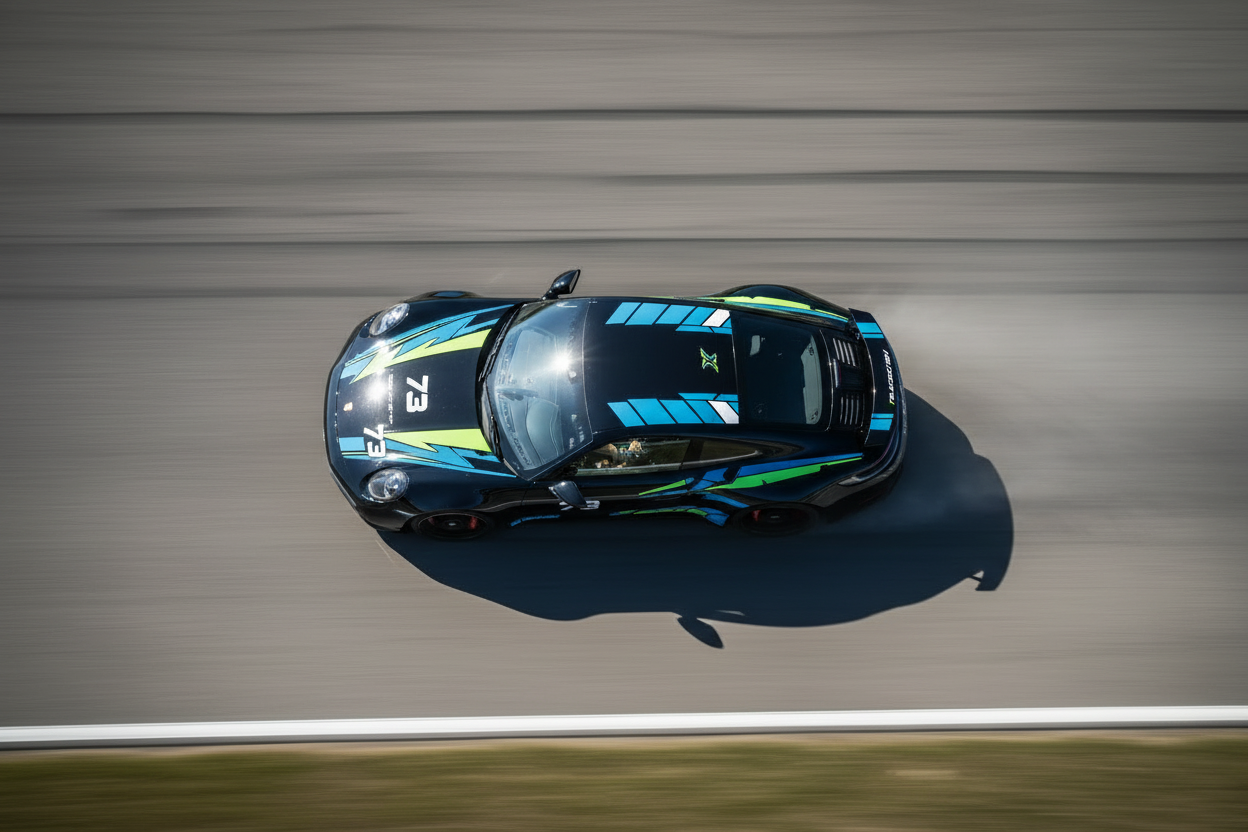 Porsche 911 Aerial Racetrack